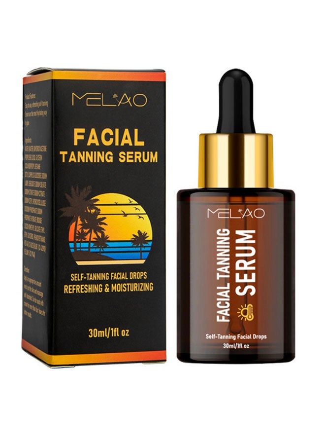 ميلاو سيروم تسمير الوجه، بشرة برونزية طبيعية قابلة للتخصيص، تركيبة خالية من الشمس، مرطب غير دهني، لتوهج يومي - Image 1