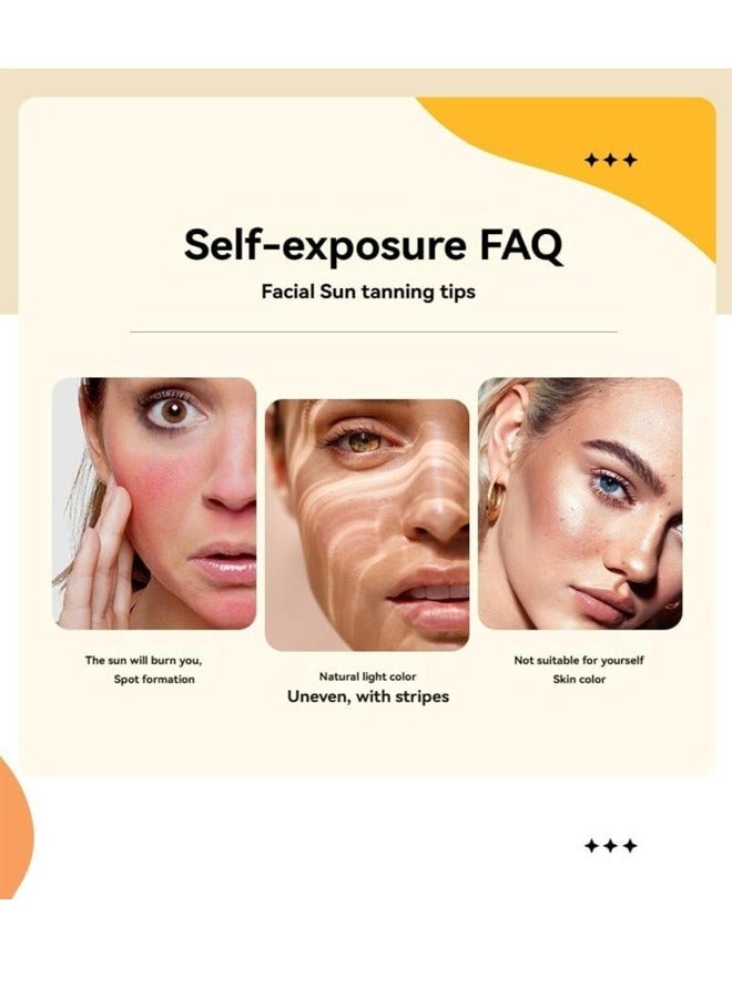 ميلاو سيروم تسمير الوجه، بشرة برونزية طبيعية قابلة للتخصيص، تركيبة خالية من الشمس، مرطب غير دهني، لتوهج يومي - Image 3