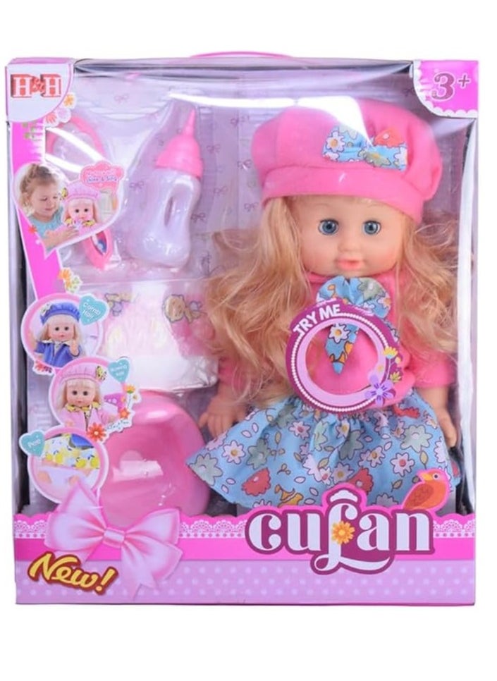 child toy Pony Baby Doll Toy For Girls (Multi-Colored) Is A Suitable Gift For Children That Enables Them To Learn How To Change Clothes, Use The Toilet, And Make-Up (The Shape Of The Doll’S Clothes May Vary)  - Image 1