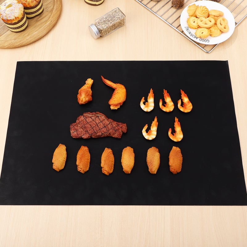 6 Pcs Oven Liners Non-stick Reusable Liners Universal Grill Baking Mats - Image 3