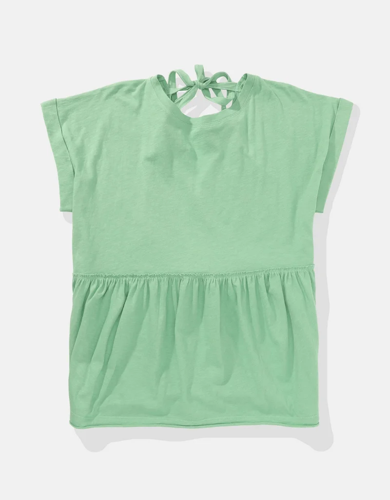 امريكان ايجل Casual Oversized Tie T-Shirt