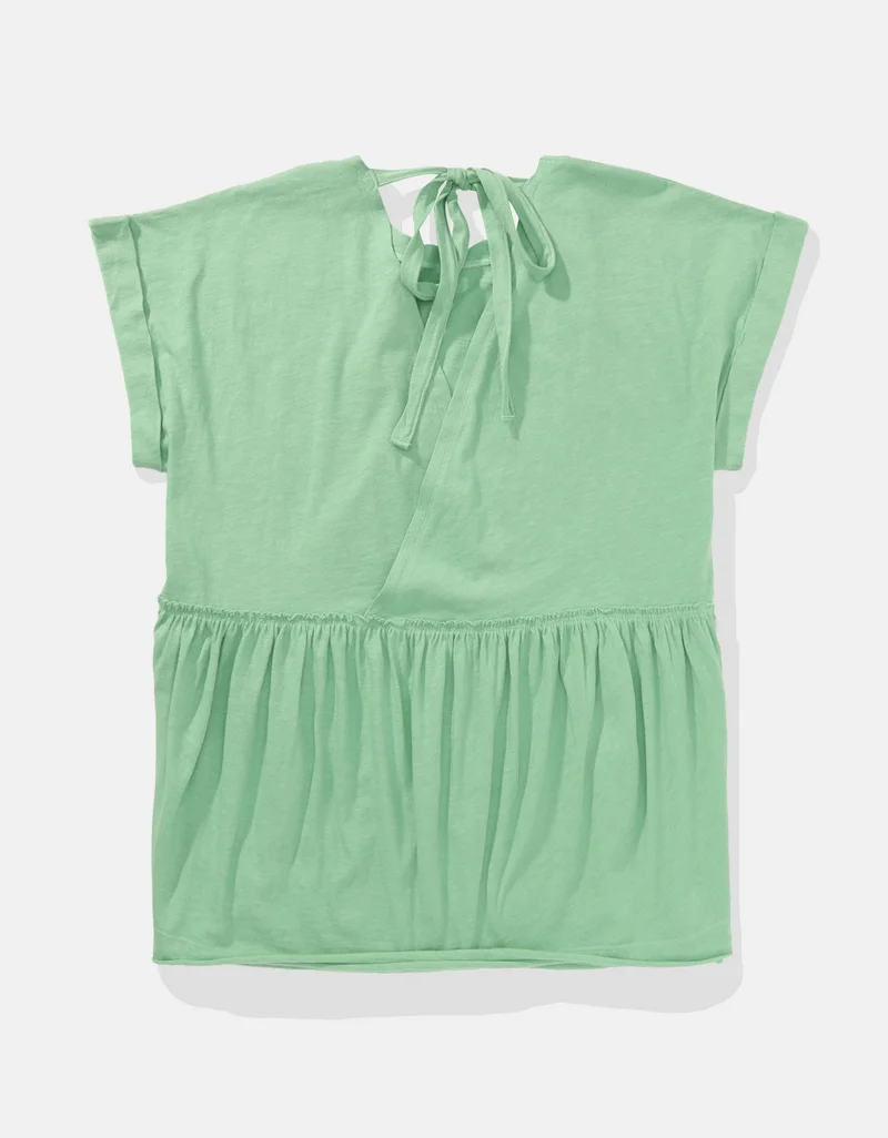 امريكان ايجل Casual Oversized Tie T-Shirt