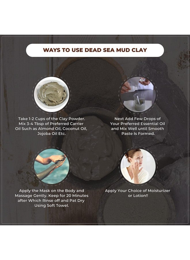 Vedcare 100% Natural Dead Sea Mud Clay for Face Pack, Body & Hair, 200gm - Image 4