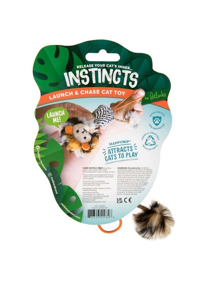 SmartyKat SmartyKat Instincts Prideful Player HappyNip Launch & Chase Cat Toy for Indoor Cats & Kittens, Launchable Toy with Catnip & Silverine  - Image 4