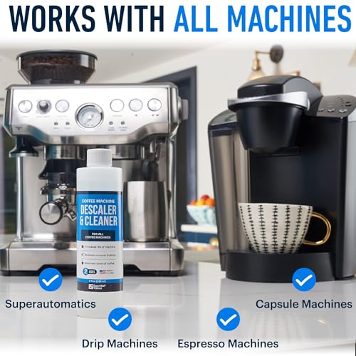 Essential Values Descaling Solution (8 fl oz / 236 ml) – Coffee Maker Cleaner for Nespresso, Keurig, Breville & More – Works on All Machines & Espresso Makers – Made in USA - Image 4