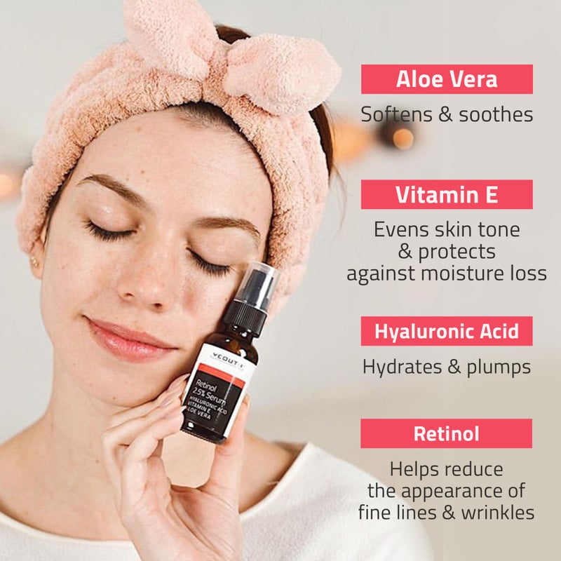 YEOUTH Retinol Serum for Face with Hyaluronic Acid & Vitamin E, Hydrating Retinol Face Serum, Skin Care Suitable for All Skin Types 1oz - Image 3