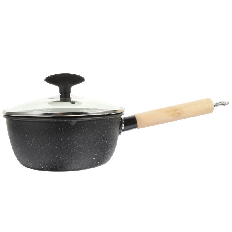 1Pc 18cm Stone Saucepan Non-stick Baby Food Noodle Soup Pot with Lid - Image 1