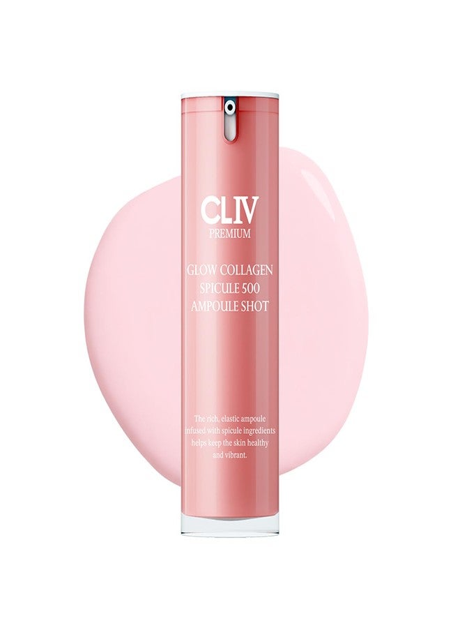 CLIV Glow Collagen Spicule 500 Ampoule - Micro-Spicule Delivery Facial Serum with Retinol, Peptide & Collagen - Korean Skincare for Radiant Glow & Reduced Appearance of Fine Lines - 1.01 fl. oz. - Image 1