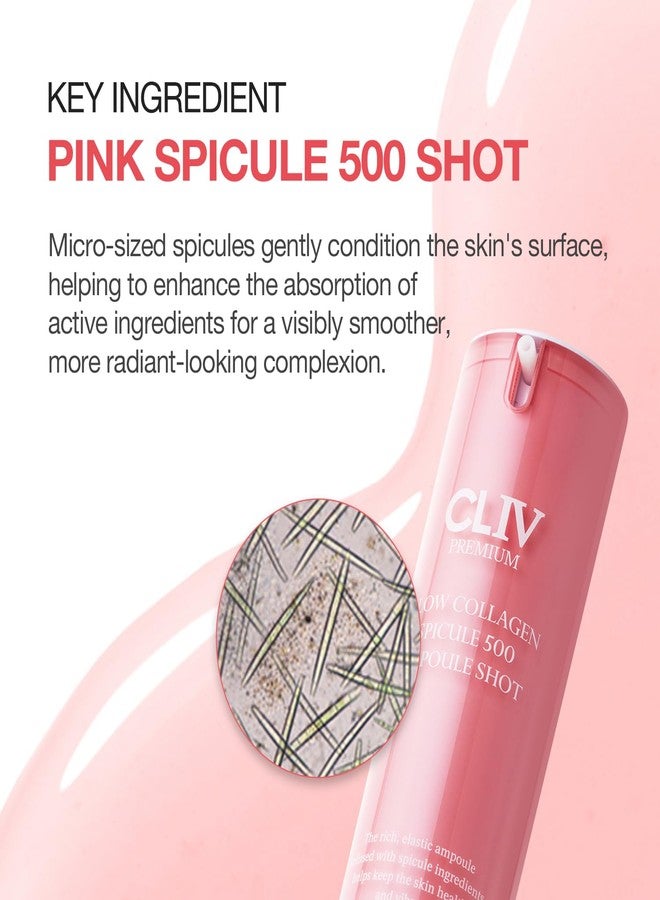 CLIV Glow Collagen Spicule 500 Ampoule - Micro-Spicule Delivery Facial Serum with Retinol, Peptide & Collagen - Korean Skincare for Radiant Glow & Reduced Appearance of Fine Lines - 1.01 fl. oz. - Image 4
