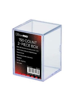 Ultra Pro 81147 2Piece 150 Count Clear Card Storage Box  - Image 1