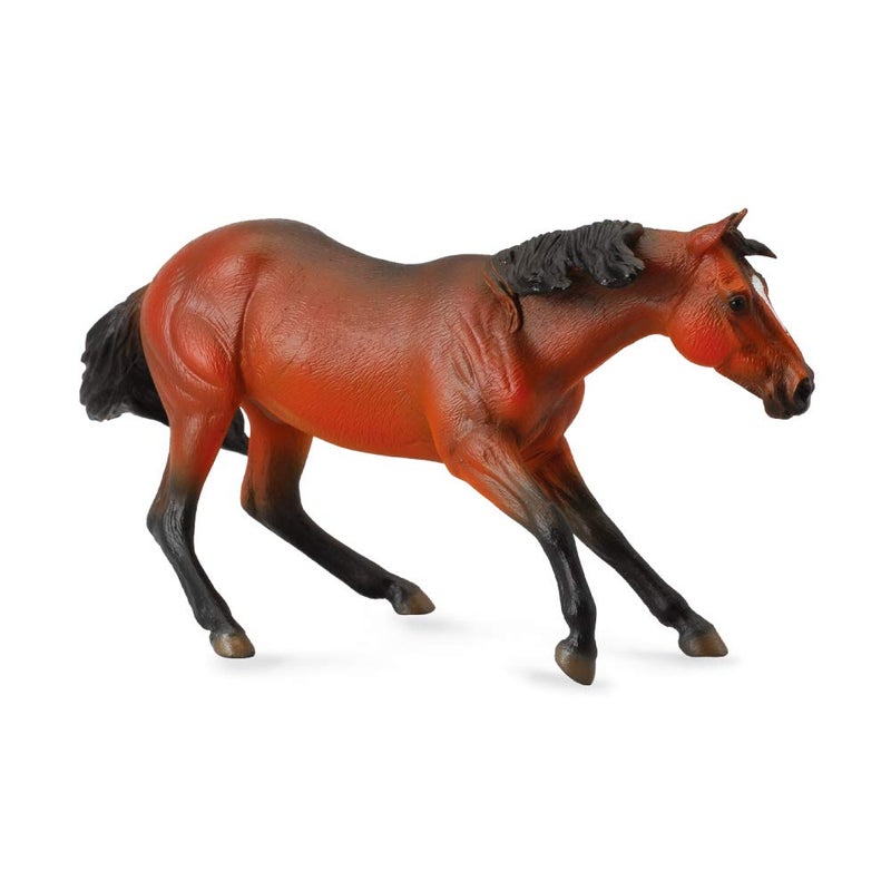 CollectA Horses Bay Quarter Horse Stallion Vinyl Toy Animal Figure