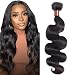 Angie Queen Brazilian Body Wave Hair 1 Bundles 10 Inch Unprocessed Virgin Human Hair Bundles Wet and Wavy Body Wave Bundles Human Hair Natural Black Color Remy Hair Quick Weave - Image 2