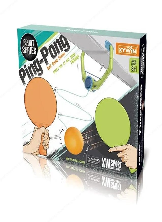 SHAKTISM Table Tennis Trainer Set, Adjustable Rope up to 2.5m, Paddle, 6 Balls, Multi-Coloured - Image 2
