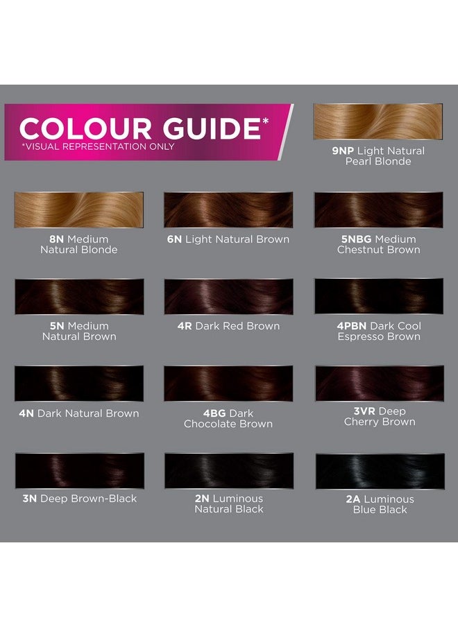 John Frieda PFC - John Frieda Brown Permanent Precision Hair Color Foam Hair Color Kit Brown Hair Dye 4Bg Dark Chocolate Brown Hair Color 1 Application - Image 1
