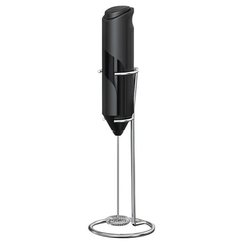 Handheld Electric Milk Frother Coffee Foam Maker Mini Mixer Automatic Stainless Steel Whisk with Stand for Cappuccino Protein Powder Matcha Hot Chocolate