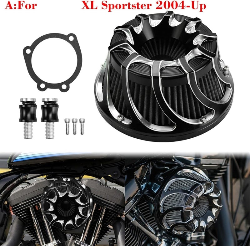 QASULER Motorcycle CNC Air Filter Cleaner - Image 2