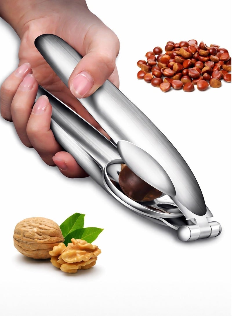 Trendify Stainless Steel Chestnut Opener Tool, Durable Nut Cracker and Chestnut Cutter for Easy Peeling, Kitchen Accessory – Silver - Image 1