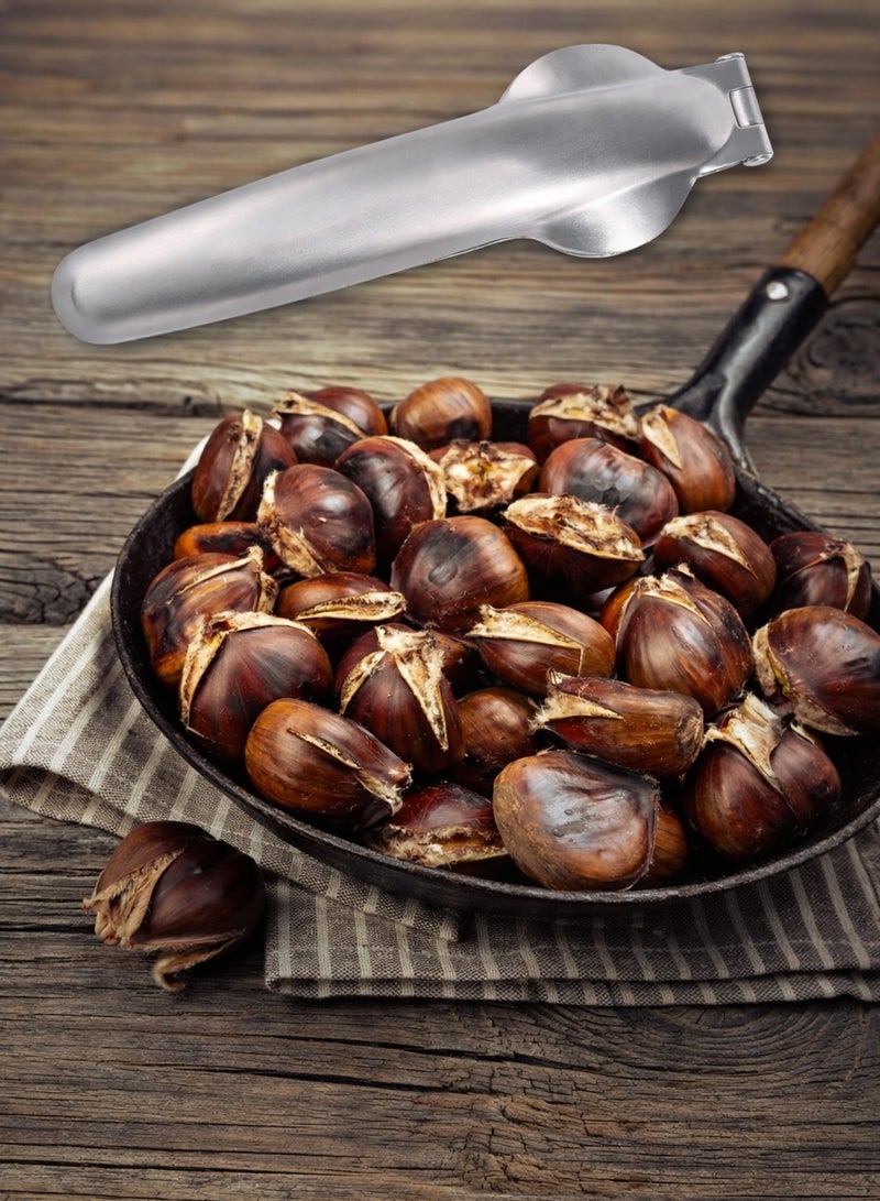 Trendify Stainless Steel Chestnut Opener Tool, Durable Nut Cracker and Chestnut Cutter for Easy Peeling, Kitchen Accessory – Silver - Image 5