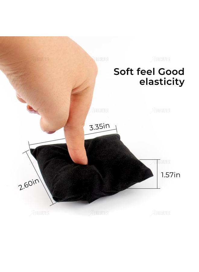 AUEAR , Velvet Bracelet Watch Pillow Black Jewelry Pillows Bangle Cushions Display Stand Set for Box (10 Pcs) - Image 2