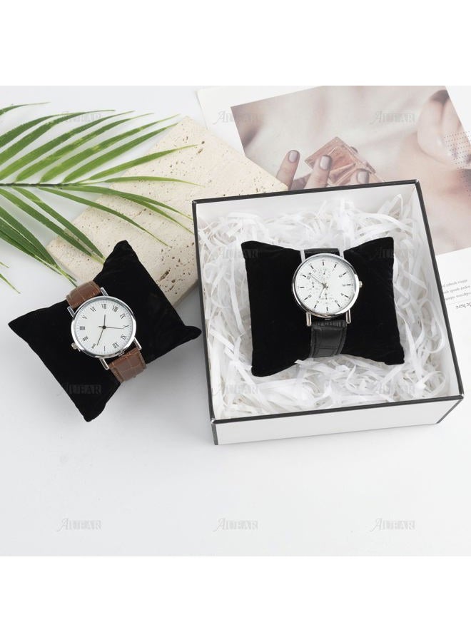 AUEAR , Velvet Bracelet Watch Pillow Black Jewelry Pillows Bangle Cushions Display Stand Set for Box (10 Pcs) - Image 4