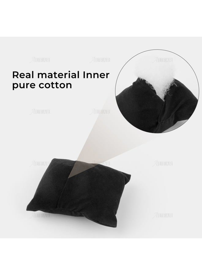 AUEAR , Velvet Bracelet Watch Pillow Black Jewelry Pillows Bangle Cushions Display Stand Set for Box (10 Pcs) - Image 3