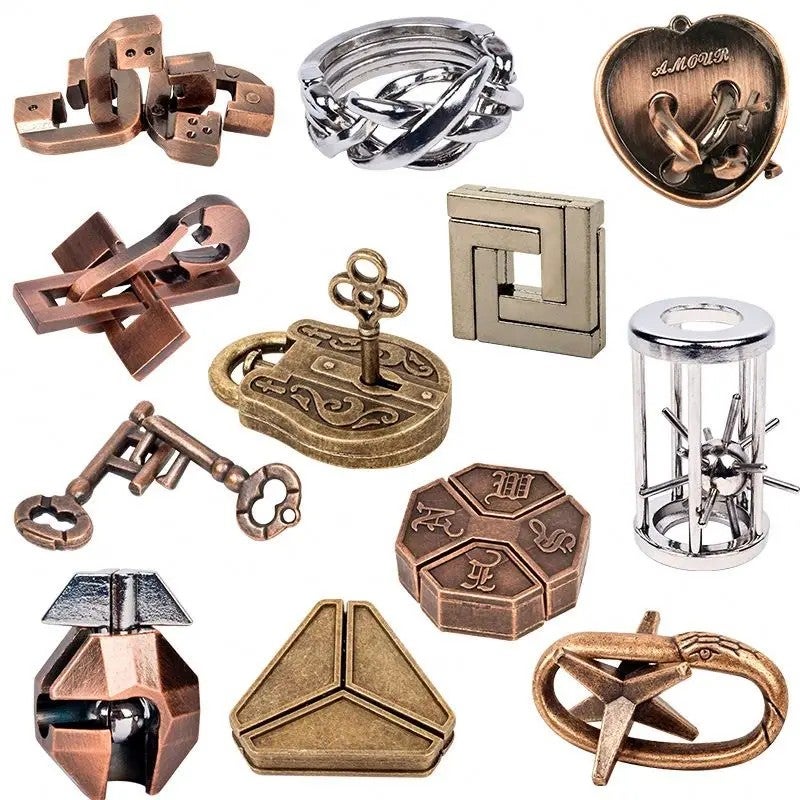 Bluejw Bolt Puzzle Iq Puzzle Pro Metal Intelligent Brain Teaser IQ Mind Teaser Puzzle Game Cast Wire Metal for Children & Adult - Image 2
