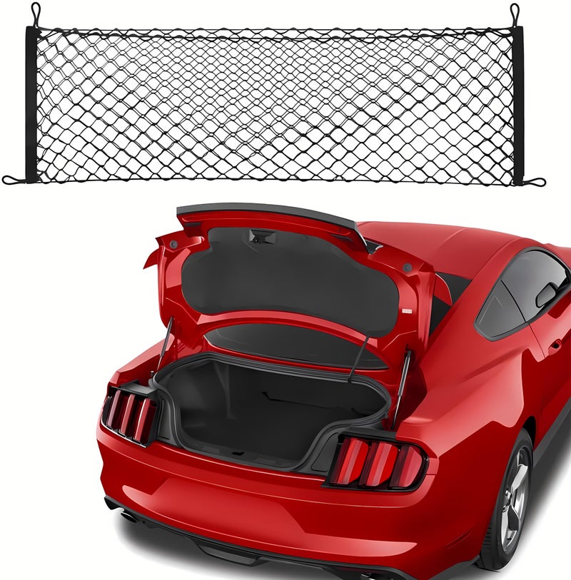 Leezhen Upgrade Cargo Net Compatible with 2015 2016 2017 2018 2019 2020 2021 2022 2023 2024 2025 Ford Mustang - Image 1