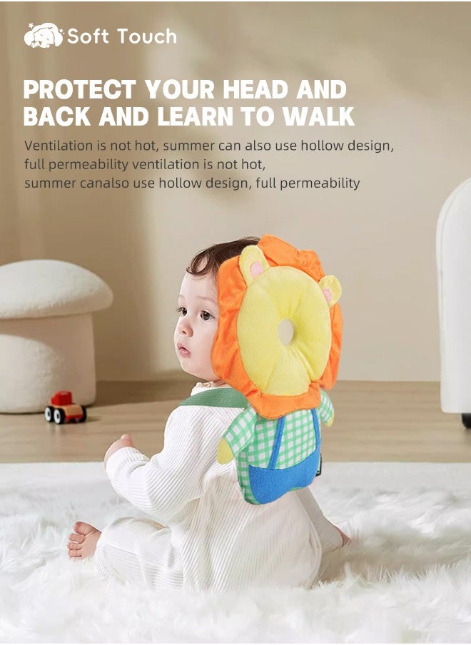 Soft Touch Baby Head Protector Pad for Baby Toddler Walker Anti Fall Infant Walking Head Protection Backpack Cushion Adjustable Toddlers Head Safety Pad Cushion Backpack Baby Back Protection for Crawling Walking  - Image 3