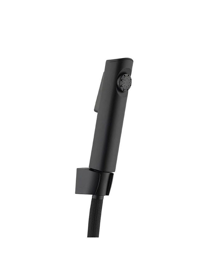 milano Phantom Shattaf Set With Matte Color, Acrylic Shattaf for Toilets, Bathroom, Lavatory Black - Image 1