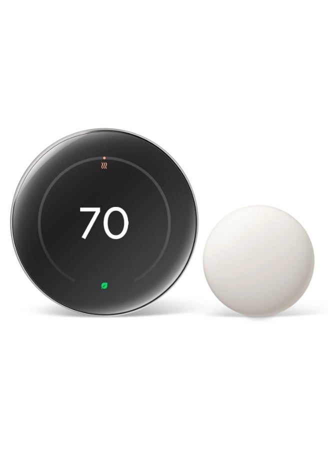 Nest Learning Thermostat (4th gen) (GA05551-US) - Polished Silver - Pro Edition - Image 1