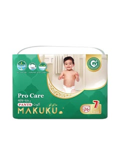 MAKUKU Pro Care Pants Diapers - Size 7 (17+kg) | 24+months | 26 Pieces  - Image 1