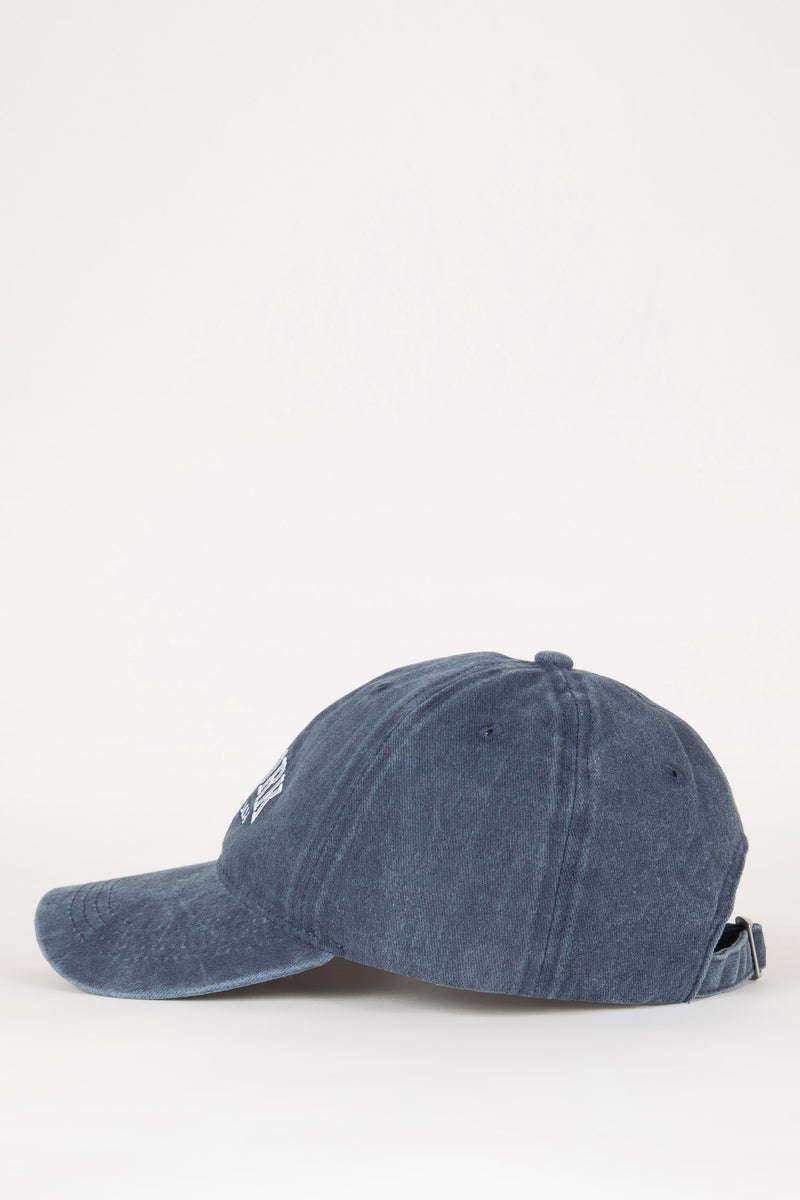 DeFacto Blue Woman Woman Cotton Cap Hat Casual - Image 3