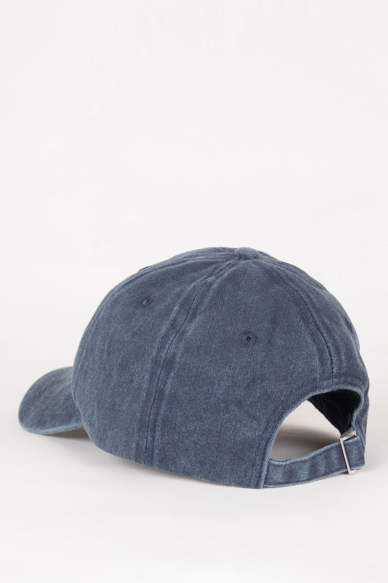 DeFacto Blue Woman Woman Cotton Cap Hat Casual - Image 4