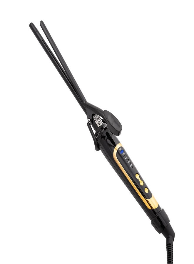 Asani Curling Iron Hair Wand Creates Tight Curls, Clearly Defined Spiral Curls & Ringlets - Extra-Slim Hair Styling Curler for Short & Long Hairs - Ceramic Coating Barrel, Heats Up to 450°F (3/8 inch) - Image 1