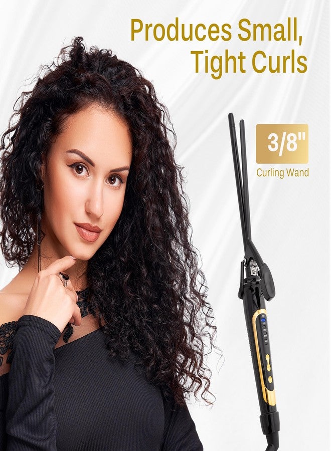 Asani Curling Iron Hair Wand Creates Tight Curls, Clearly Defined Spiral Curls & Ringlets - Extra-Slim Hair Styling Curler for Short & Long Hairs - Ceramic Coating Barrel, Heats Up to 450°F (3/8 inch) - Image 5