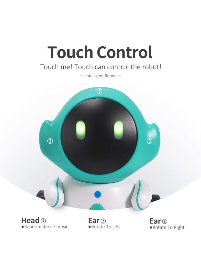 GILOBABY Smart Robot with Touch Sensor, Voice Controlled, Singing & Dancing, Recording & Repeating, Gifts for Kids Age 6+ - Image 3