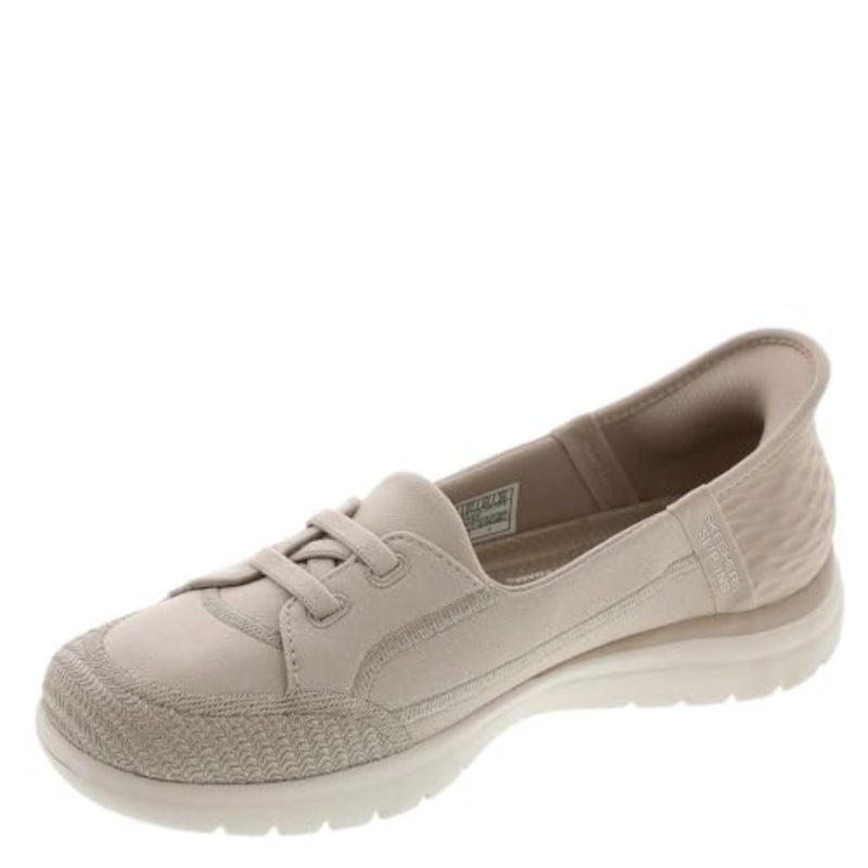SKECHERS سكتشرز نساء أون-ذا-جو فليكس - توب نوتش هاندز فري سليب-إنز، تاوب، 7.5 و - Image 2