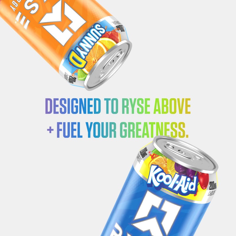 RYSE Up Supplements RYSE Fuel Energy Drink - Variety Pack - Sugar Free, Gluten Free & Vegan - 200mg Natural Caffeine, Taurine & Choline for Focus & Energy - No Artificial Colors - 16 fl oz Cans (12-Pack) - Image 4