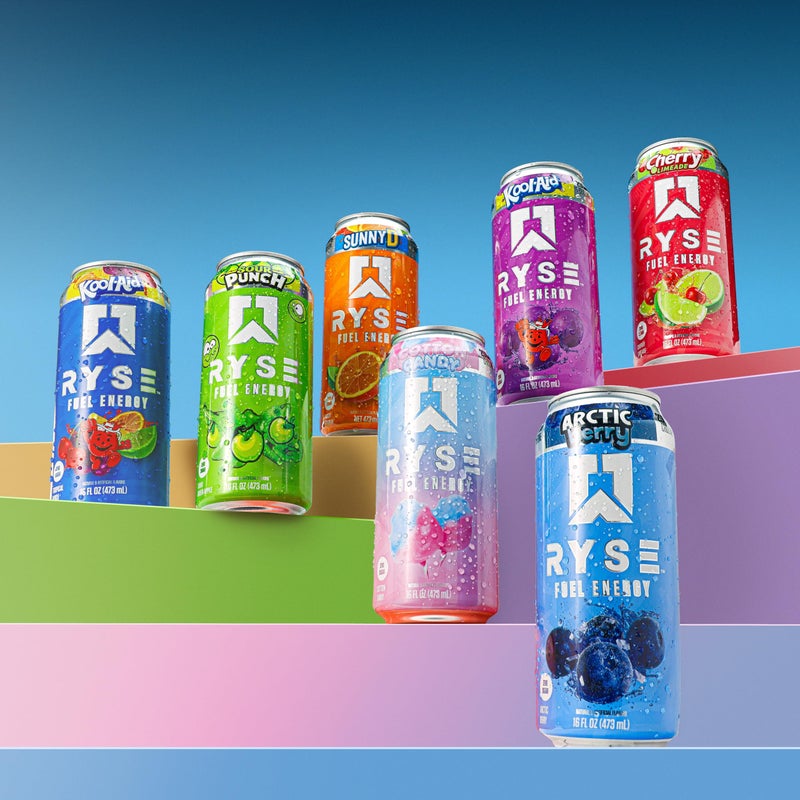 RYSE Up Supplements RYSE Fuel Energy Drink - Variety Pack - Sugar Free, Gluten Free & Vegan - 200mg Natural Caffeine, Taurine & Choline for Focus & Energy - No Artificial Colors - 16 fl oz Cans (12-Pack) - Image 5