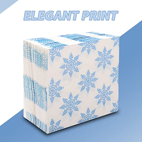 BREEZE 2 Ply Paper Napkins Cocktail Napkin Extra Soft and Absorbent Printed Tissue Serviettes with 50 pulls (Pack of 6, 30x30cm, Brown, Blue & Orange) - Image 4