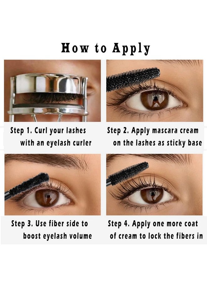 Linble Fiber-infused Mascara, Black Tiny Fibers included Mascara to Extend and Elongate Eyelash, for Maximum Volume and Curl Effect by “Linble” - Image 3