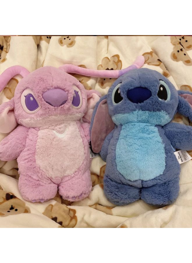 Little Red Book Same Style Winter Cartoon Hand Warmer Stitch Water Injection Hot Water Bag Cute Plush Toy Hand Warmer-Color:Blue-Height:30cm 500ml Rubber Hot Water Bag  - Image 5