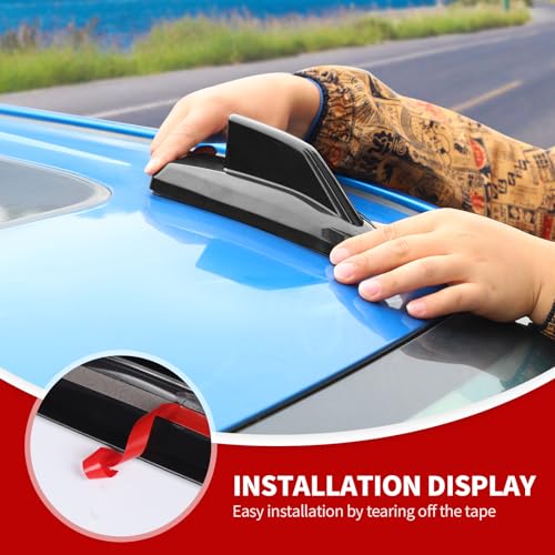 JeCar غطاء قاعدة هوائي على شكل زعنفة سمكة سوداء من JeCar متوافق مع شيفروليه سيلفرادو وتاهو وسوبربان وجي إم سي يوكون وجي إم سي سييرا وكاديلاك إسكاليد 2019-2025 - Image 3