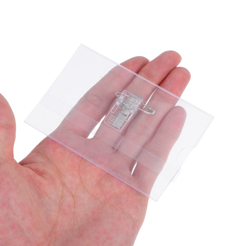 50 Pcs Name Tags Badge Holder With Clips Clear Work Badges Covers Reusable Id Card Holder Badge Card Protector With Pins - Image 2