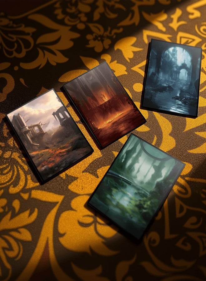 Kiiransr MTG Card Sleeves - Temple Garden - Fantasy Shock Lands - Ultra Clear Front & Matte Finish Back, 100 Count Standard Size Matte Art Sleeve for Magic the Gathering - Image 5