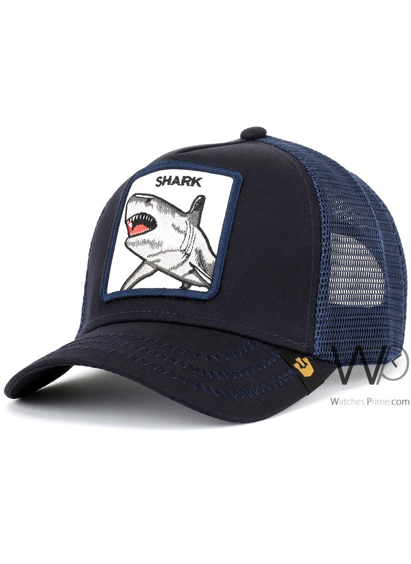 Goorin Bros Goorin Bros Shark Trucker Mesh Cap Navy Blue Color Cotton Hat For Men  - Image 1