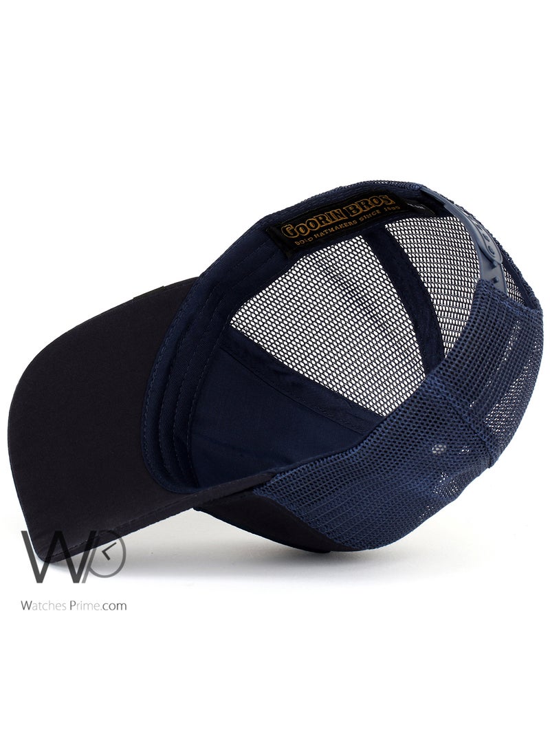 Goorin Bros Goorin Bros Shark Trucker Mesh Cap Navy Blue Color Cotton Hat For Men  - Image 4