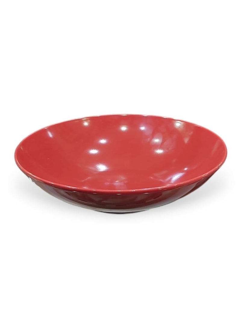Fathy Mahmoud Dinner set porcelain 18 piece Fathy Mahmoud - BLACK & RED  - Image 2