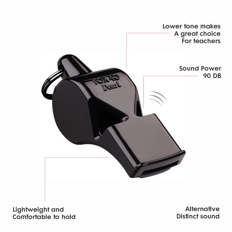 Fox 40 Pearl Official Whistle (Black) - Image 2