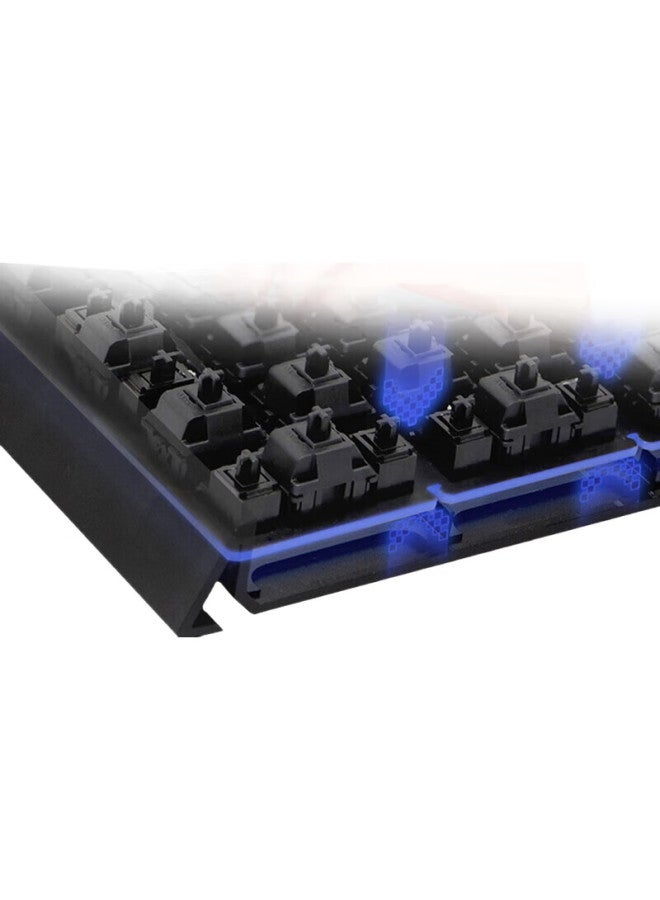 Cherry Mx3.0S Mechanical Keyboard, Gaming Keyboard, E-Sports Keyboard, Office Computer Keyboard, Side-Engraved Keycaps, Alloy Shell, Cherry Steel-Free Structure, Black Jade Switches - Image 2